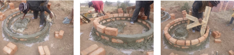 Construction de puits en briques : région Analamanga, Madagascar